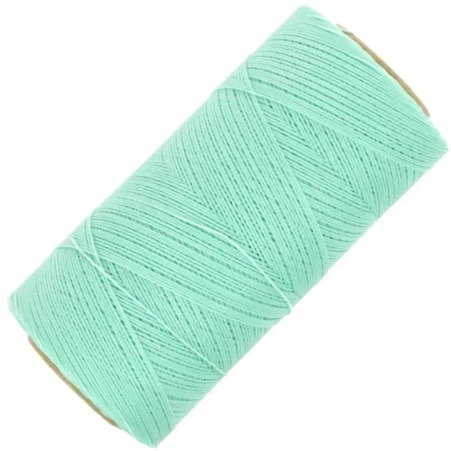 Bobina de hilo encerado Linhasita para micro macramé 0,35 mm Menthe Glacée (1436) x448m