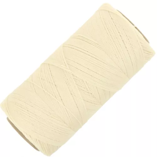 Bobina de hilo encerado Linhasita para micro macramé 0,35 mm - Lino claro (1438) x448m