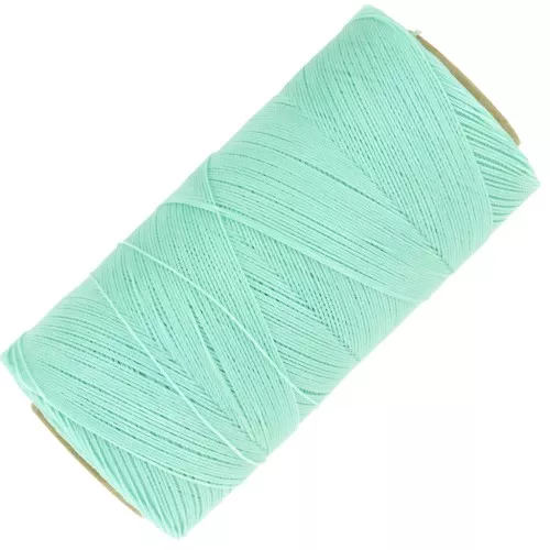 Bobina de hilo encerado Linhasita para micro macramé 0,35 mm - Verde Menta (1444) x448m