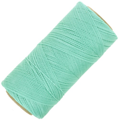 Bobina de hilo encerado Linhasita para micro macramé 0,5mm - Ice Mint (1436) x335m