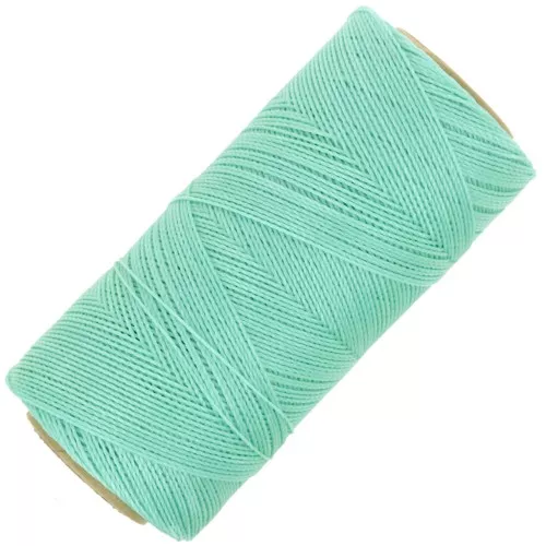 Bobina de hilo encerado Linhasita para micro macramé 0,5mm - Ice Mint (1436) x335m