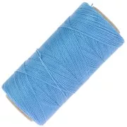 Bobina de hilo encerado Linhasita para micro macramé de 0,5 mm - Azul maya (1443) x335m