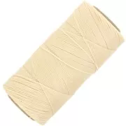 Bobina de hilo encerado Linhasita para micro macramé 0,75 mm - Lino claro(1438) x228m