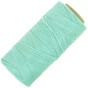 Bobina de hilo encerado Linhasita para micro macramé 0,75 mm - Verde Menta (1444) x228m