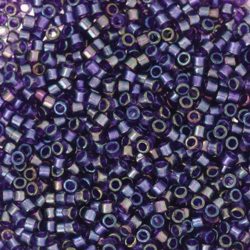 Miyuki Delica 11/0 DB1756 - Sparkling Purple Lined Amethyst AB x8g