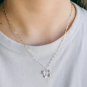 Collar Rectángulo 1.7mm - Plata 925 - Dorado con oro fino - Oro Rosa x45cm