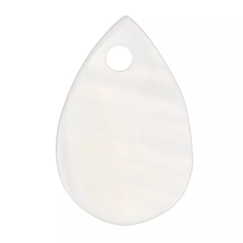 Lentejuela gota nácar 9x6 mm - Natural x6