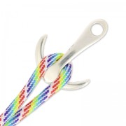 Cierre gancho ancla 35x27 mm Chapado Plateado envejecido x1