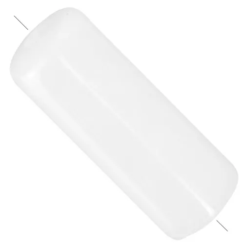 Cuentas de tubo rectas 20x8 mm en acrílico translúcido - Blanco jaspeado x10