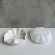 Molde de silicona para plato de conchas 14x16 cm - Transparente