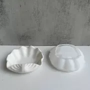 Molde de silicona para plato de conchas 14x16 cm - Transparente