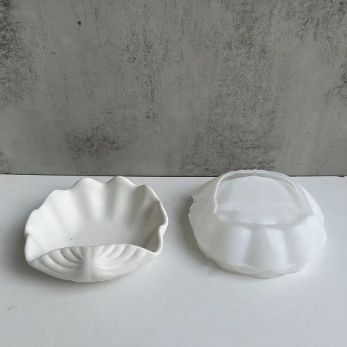 Molde de silicona para plato de conchas 14x16 cm - Transparente