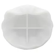 Molde de silicona para plato de conchas 14x16 cm - Transparente