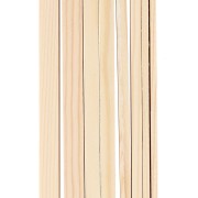 Palillos guía de madera para arcilla polimérica - 3 mm a 10 mm - Natural x8