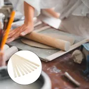 Separadores de madera para arcilla polimérica - 3 mm a 10 mm - Natural x8