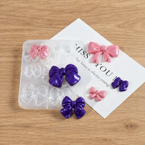 Molde de silicona para corbata de moño x1