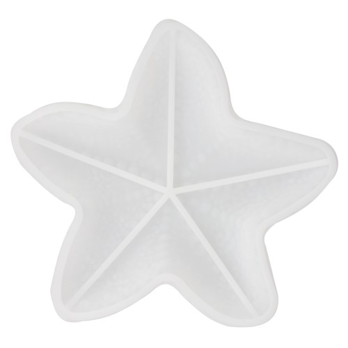 Molde de silicona para plato de estrellas de mar 13,5 cm -Transparente