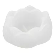 Molde de silicona para portavelas flor de 8 cm - Transparente x1