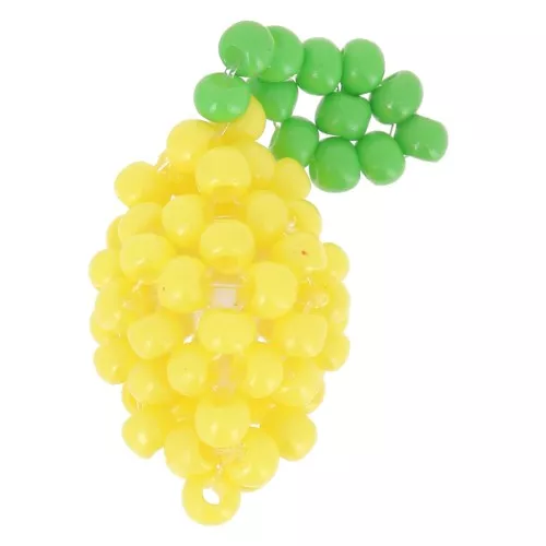 Dije de limón 19x10 mm cuentas de rocalla - Amarillo - Verde x1