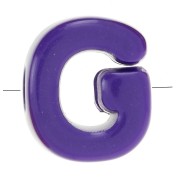 Letra del abecedario surtido 20x17 mm acrílico - G - Multicolor x10|raw }}