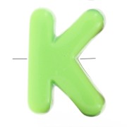 Letra del abecedario surtido 20x15 mm acrílico - K - Multicolor x10|raw }}