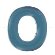 Cuentas variadas alfabeto acrílico 20x17 mm - O - Multicolor x10|raw }}