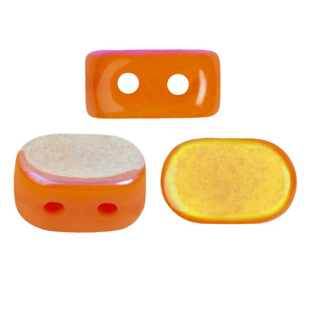 Cuentas de cristal Lipsi® de Puca® 4x6 mm - Zanahoria brillante AB x10g