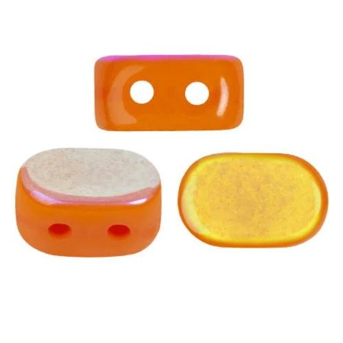 Cuentas de cristal Lipsi® de Puca® 4x6 mm - Zanahoria brillante AB x10g