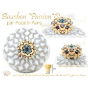 Cuentas de cristal Lipsi® de Puca® 4x6 mm - Zanahoria brillante Salpicadura de oro x10g