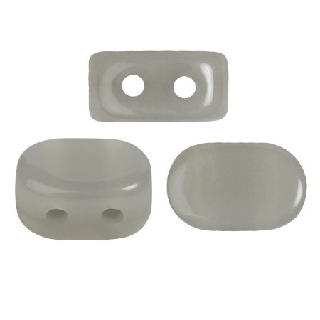 Cuentas de cristal Lipsi® de Puca® 4x6 mm - Gris moteado x10g