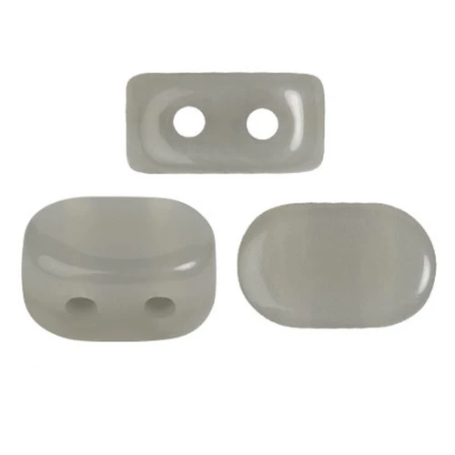 Cuentas de cristal Lipsi® de Puca® 4x6 mm - Gris moteado x10g