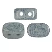 Cuenta de cristal Lipsi® de Puca® 4x6 mm - Mármol gris moteado x10g