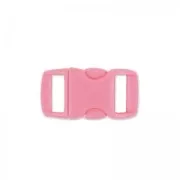 Cierre a presión fosforescente 10 mm Light Rosa x 1