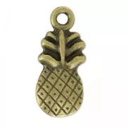 Dijes piña 20 mm bronce x5