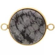 Entrepieza engarzada para cabujón de fondo plano de 20 mm - Acero inoxidable 304L Dorado x1