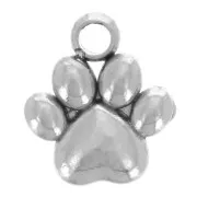 Dije de pata de perro 6,7x6 mm - acero inoxidable 304 x1