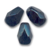 Peras facetadas 7x5 mm Jet  x25