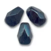 Peras facetadas 7x5 mm Jet  x25