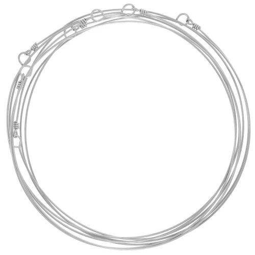 Pulsera brazalete semanal de 7 bandas - 65 mm - Acero inoxidable 304L