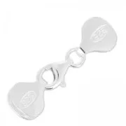 Cierre mosquetón Terminal 9 mm pour Miyuki 11/0 6 rangs plata 925