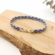 Cierre de langosta 9 mm para Miyuki 11/0 4 filas - Plata 925 x1