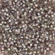 Miyuki Delica 11/0 DB1772 - Cristal AB forrado de peltre brillante x8g