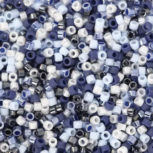 Mezcla Miyuki Delica 11/0 - Mighty Blue x8g