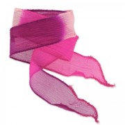 Cinta de seda 25 mm Tie and Dye Princess Rose/Fuchsia/Purple x85cm|raw }}