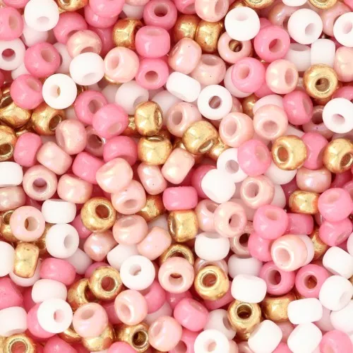 Miyuki Rocalla Mix 8/0 - Holiday Pink x8g