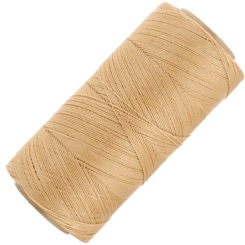 Bobina encerada Linhasita para micro macramé 0,35 mm - Beige Dorado (602) x448m