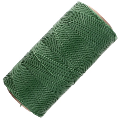 Bobina de hilo encerado Linhasita para micro macramé 0,35 mm - Verde oscuro (87) x448m