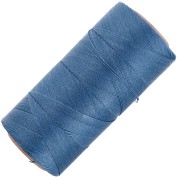 Bobina de hilo encerado Linhasita para micro macramé 0,35 mm - Azul Denim (119) x448m