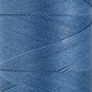 Bobina de hilo encerado Linhasita para micro macramé 0,35 mm - Azul Denim (119) x448m