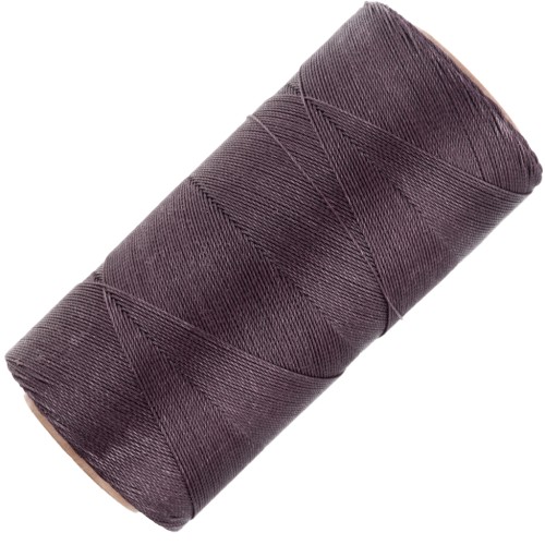 Bobina de hilo encerado Linhasita para micro macramé 0,35 mm - Smoky Purple (211) x448m
